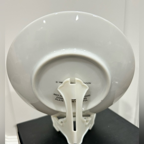 10th Wedding Anniversary Vintage 1988 Enesco Small Plate w/ Stand - Picture 2 of 4